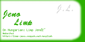 jeno limp business card